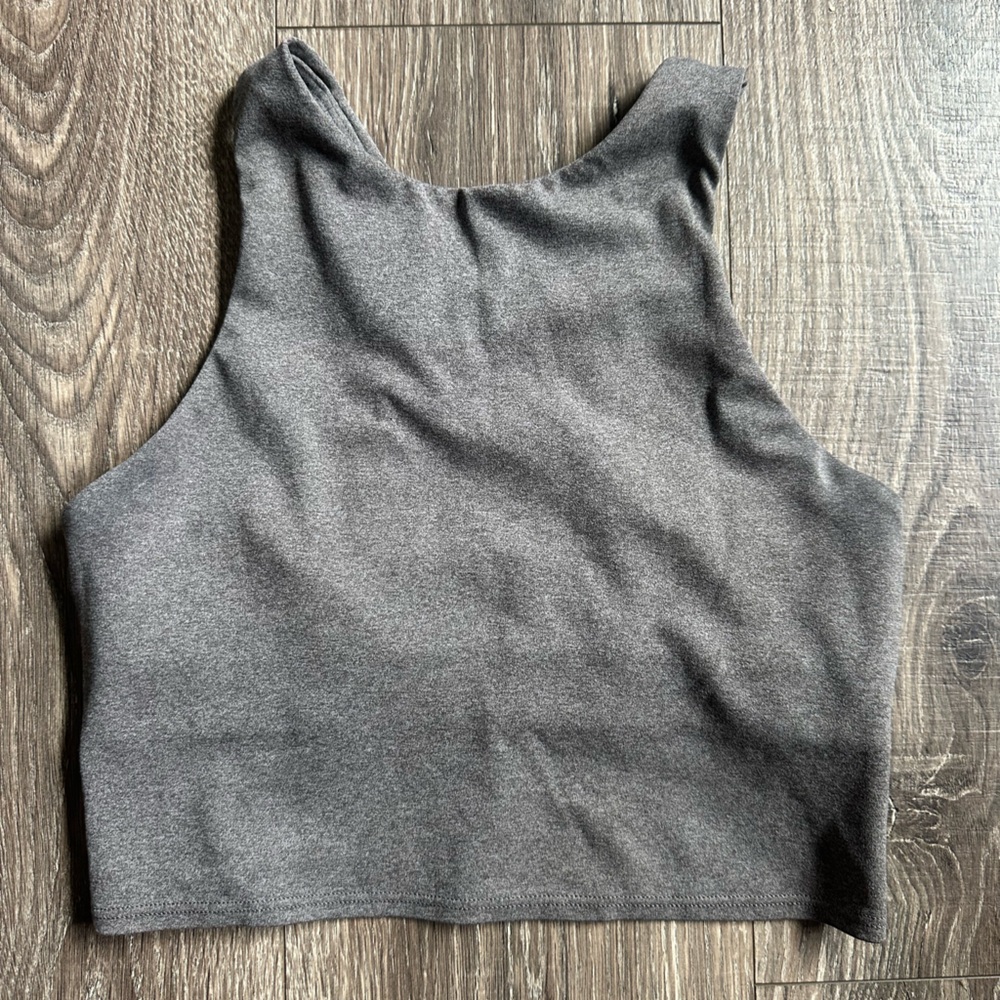 Gray women’s sports bra